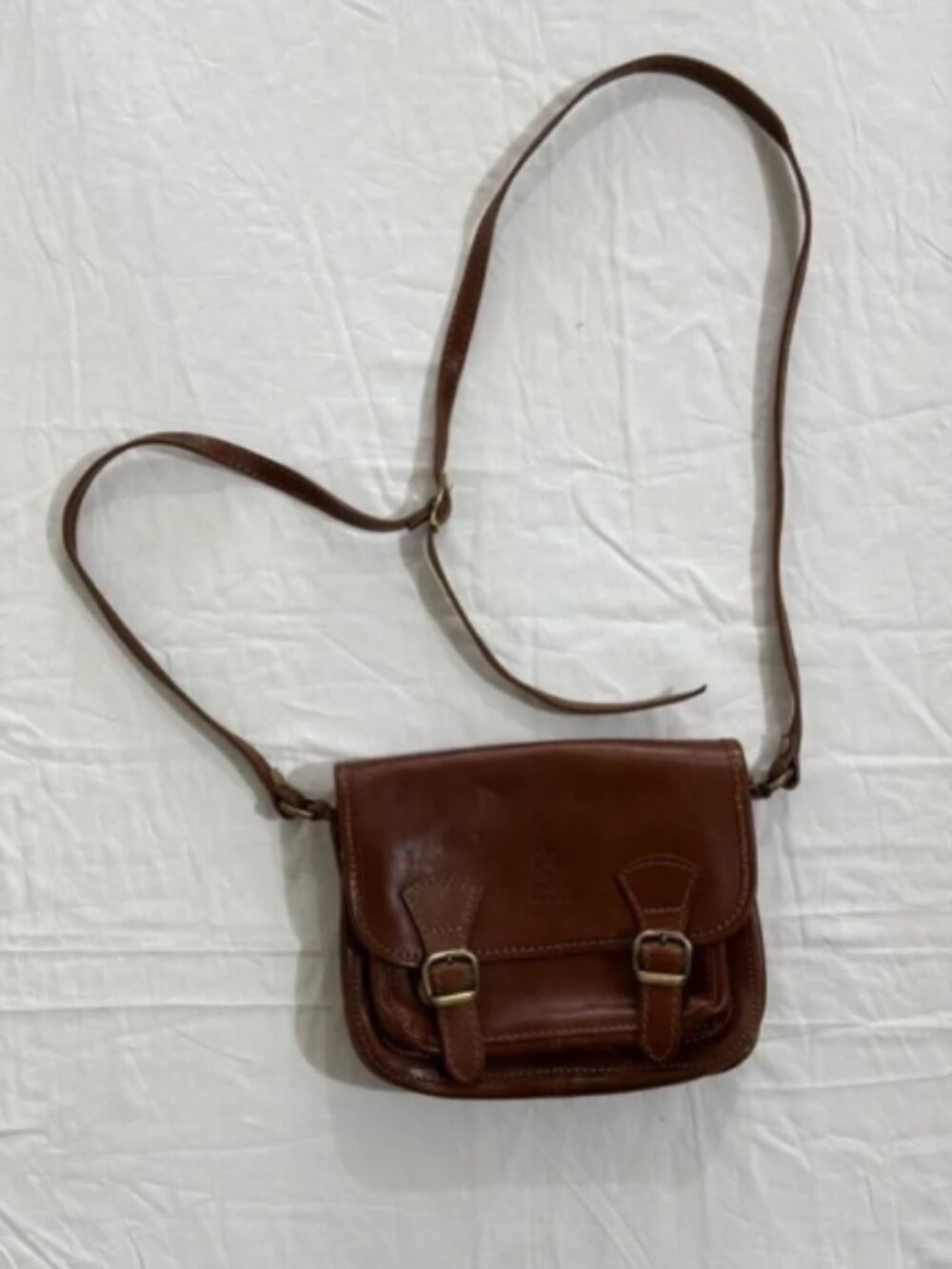 Florence made in Italy Chic Brown Leather Bag